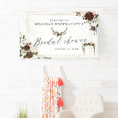 Rustieke bloemen | Bruidsontvangstbanner Spandoek (Insitu)