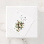 Rustieke bloemen bruiloft boeket bruiloft gunsten bedankjes labels (In situ)