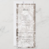 Rustieke bloemen bruiloft uitnodiging met rsvp bev (Achterkant)