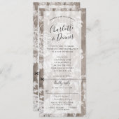 Rustieke bloemen bruiloft uitnodiging met rsvp bev (Voorkant / Achterkant)