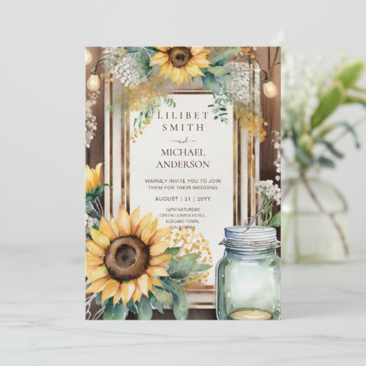 Rustieke Bloemen Bruiloft Verjaardag Douche Pensio Kaart (Staand voorkant)