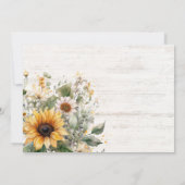 Rustieke Bloemen Cowgirl Laarzen Bachelorette Part Kaart (Achterkant)