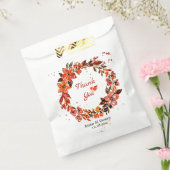 Rustieke bloemen dank u bedankzakje (Gezegeld)