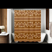 Rustieke Bloemen Douchegordijn Horizontale stijl