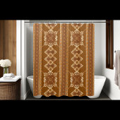 Rustieke Bloemen Douchegordijn Verticale stijl