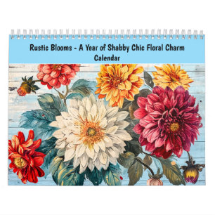 Rustieke Bloemen – Een Jaar Shabby Chic Bloemengec Kalender