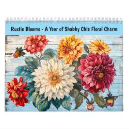 Rustieke Bloemen – Een Jaar Shabby Chic Bloemengec Kalender