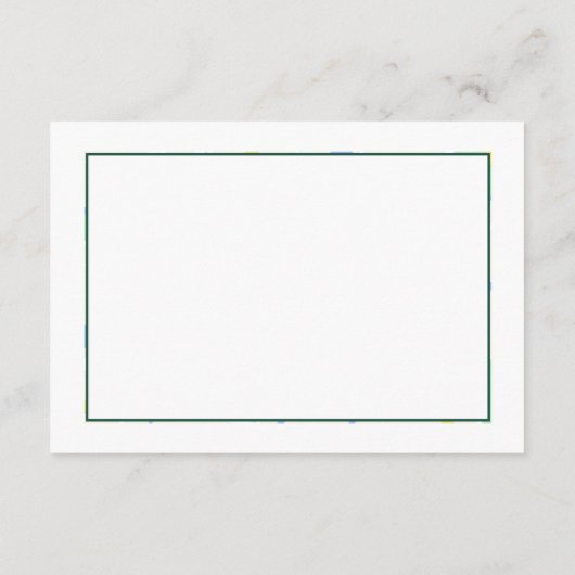 Rustieke bloemen Elegante Richting Details Bruilof Informatiekaartje (Achterkant)