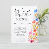 Rustieke bloemen en bruidsdromen kaart (Staand voorkant)