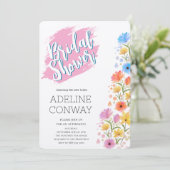 Rustieke bloemen en bruidsdromen kaart (Staand voorkant)