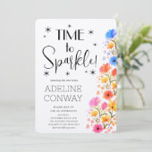 Rustieke bloemen en bruidsdromen kaart (Staand voorkant)