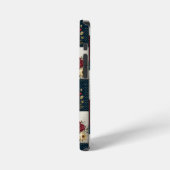 Rustieke bloemen en geometrische patchwork ontwerp iPhone hoesje (Linkerkant)