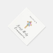 Rustieke bloemen en kruisen | Eerste communie Servet (Hoek)