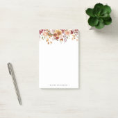 Rustieke bloemen en pompoenen herfst Notities Post-it® Notes (Kantoor)