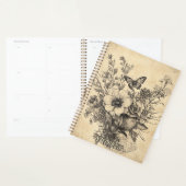 Rustieke bloemen en vlinder - Ouderwets (12) Planner (Display)