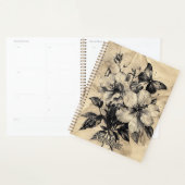 Rustieke bloemen en vlinder - Ouderwets (4) Planner (Display)