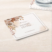 Rustieke Bloemen Fall Trouwpapier Onderzetters (Schuin)