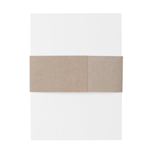 Rustieke bloemen | Faux Kraft Bruiloft Bellyband Uitnodigingen Wikkel (Achterkant Voorbeeld)