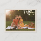 Rustieke Bloemen Foto QR Code Bruiloft Website Informatiekaartje (Achterkant)