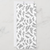 Rustieke Bloemen Geef Bedankt Thanksgiving Diner M Kaart (Achterkant)