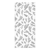 Rustieke Bloemen Geef Bedankt Thanksgiving Diner M Reclamekaart (Achterkant)