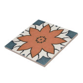 Rustieke  Bloemen Geometrisch Tegeltje (Zijkant)