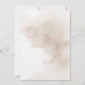 Rustieke Bloemen Geometrische Gouden Lijst Wedding Kaart (Achterkant)