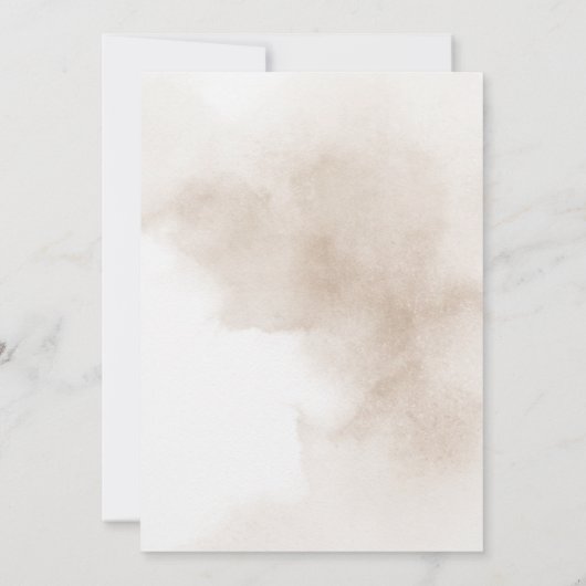 Rustieke Bloemen Geometrische Gouden Lijst Wedding Kaart (Achterkant)