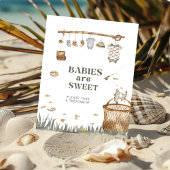 Rustieke bloemen Gevist baby's zijn zoet Baby show Poster