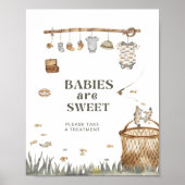 Rustieke bloemen Gevist baby's zijn zoet Baby show Poster (Voorkant)