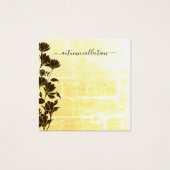 Rustieke Bloemen Herfst Boho Ear Studs Display Kaa Vierkante Visitekaartjes (Voorkant)