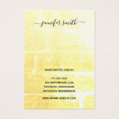 Rustieke Bloemen Herfst Boho Ketting Display Kaart (Achterkant)