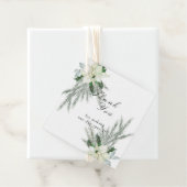 Rustieke Bloemen Herfst Winter Bruiloft Bedankjes Labels (In situ)