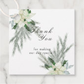 Rustieke Bloemen Herfst Winter Bruiloft Bedankjes Labels (Voorkant)