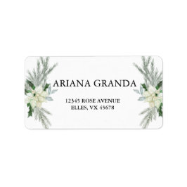 Rustieke Bloemen Herfst Winter Bruiloft Etiket