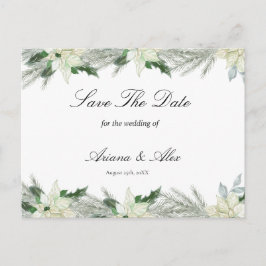 Rustieke Bloemen Herfst Winter Wedding Save The Da Briefkaart