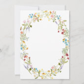 Rustieke bloemen Hij of Zij Leeuw Geslacht Onthull Kaart (Achterkant)