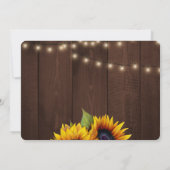 Rustieke bloemen hout aangepaste foto bruiloft kaart (Achterkant)