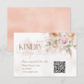 Rustieke Bloemen Is Ze Niet Eervolle Verjaardag RS Bedankkaart (Voorkant / Achterkant)