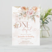 Rustieke bloemen is ze niet mooi 1e verjaardag kaart (Staand voorkant)