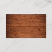 Rustieke Bloemen Kalligrafie Trouwregister Kaart (Achterkant)