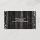 Rustieke Bloemen Koe Schedel Boho Chic Glam Custom Visitekaartje (Achterkant)