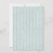 Rustieke Bloemen Koe Schedel Bruiloft Douche Invit Kaart (Achterkant)