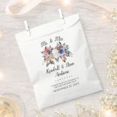 Rustieke Bloemen Koe Schedel Waterverf Boho Bruilo Bedankzakje (Geknipt)