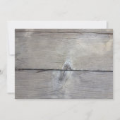 Rustieke Bloemen Krijtbord Bruids Douche Uitnodigi Kaart (Achterkant)