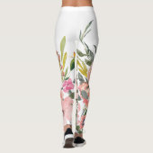 Rustieke Bloemen Leggings - Leggings (Achterkant)