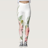 Rustieke Bloemen Leggings - Leggings (Voorkant)