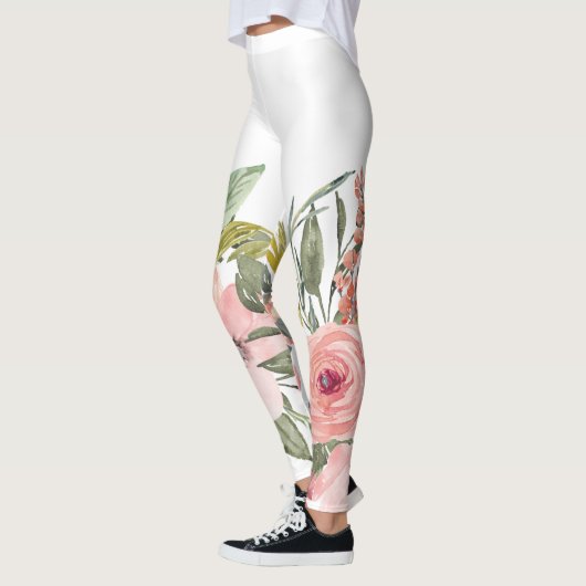Rustieke Bloemen Leggings - Leggings (Links)