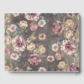 Rustieke Bloemen Mason Jar Barn Bruiloft Gastenboek (Achterkant)