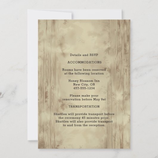 Rustieke Bloemen Mason Jar Douche bruiloft Kaart (Achterkant)